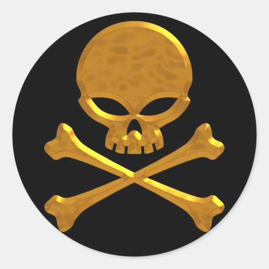 Skull-Aufkleber Runder Aufkleber (Vorderseite)
