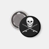 SKULL & BACKBONS MAGNET (Vorderseite/Rückseite)