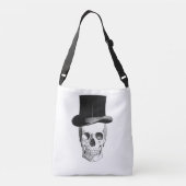 Skull Bag Halloween Tragetaschen Mit Langen Trägern (Rückseite)