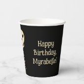 Skull Balloon Goth Birthday Party Pappbecher (Rückseite)