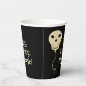 Skull Balloon Goth Birthday Party Pappbecher (Rechts)