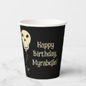 Skull Balloon Goth Birthday Party Pappbecher (Vorderseite)