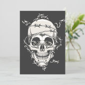 Skull Barbed Wire Einladung
