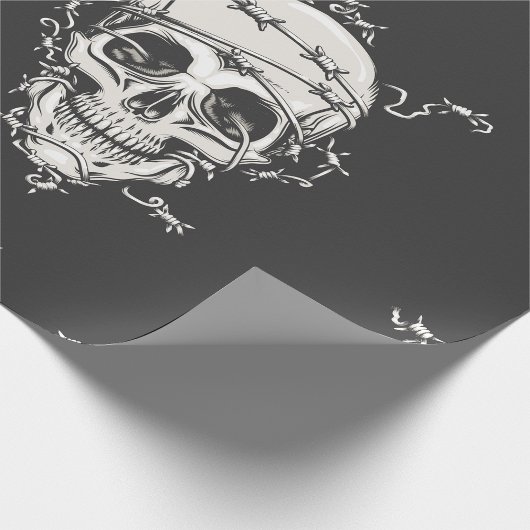 Skull Barbed Wire Geschenkpapier