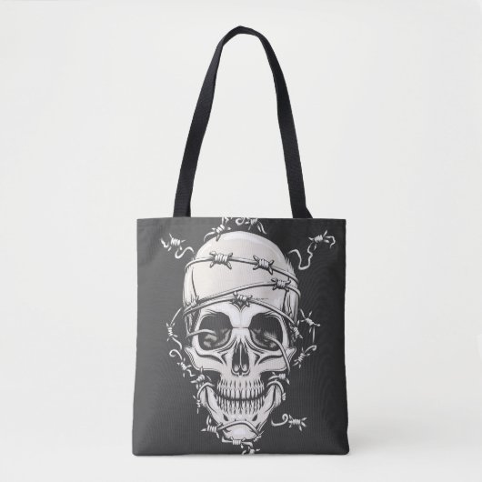 Skull Barbed Wire Tasche (Vorderseite)