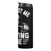 Skull Barbell Spott mich nicht Thermosbecher (Nach rechts gedreht)