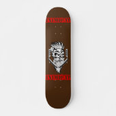 Skull-Barber-Skateboard-Deck Skateboard (Vorne)