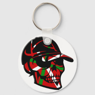 Skull baskischer Surfer Schlüsselanhänger