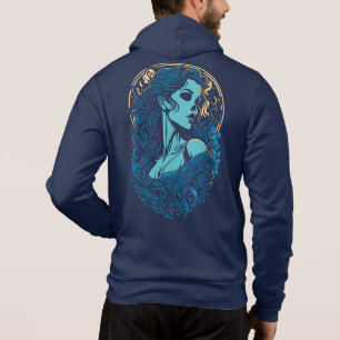 Skull Beauty Gothic Portrait Hoodie