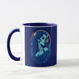 Skull Beauty Gothic Portrait Tasse