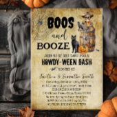Skull Ber Howdyween Boos & Brews Halloween-Party Einladung