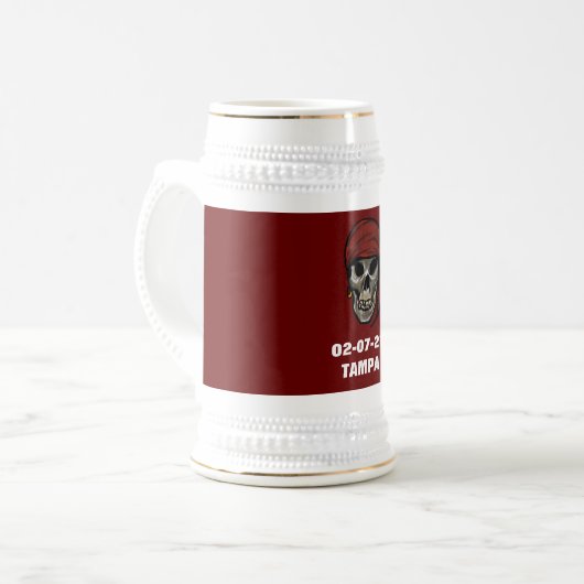 SKULL BIERGLAS (Vorderseite Links)