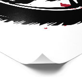 Skull-Biker mit amerikanischer Flagge Fotodruck (Ecke)