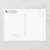 Skull bis zum Tod tun uns Teil Hochzeit Postkarte (Rückseite)