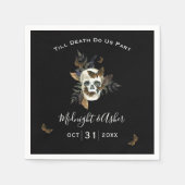 Skull bis zum Tod tun uns Teil Hochzeit Serviette (Vorderseite)