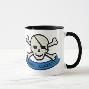 Skull - Black 11 oz Ringer Tasse