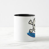 Skull - Black 11 oz Ringer Tasse (Zentrum)