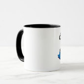 Skull - Black 11 oz Ringer Tasse (Vorderseite Links)