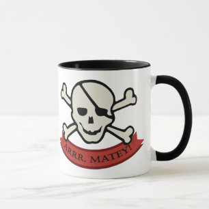 Skull - Black 11 oz Ringer Tasse
