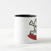 Skull - Black 11 oz Ringer Tasse (Zentrum)