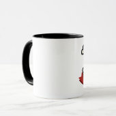 Skull - Black 11 oz Ringer Tasse (Vorderseite Links)