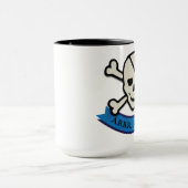 Skull - Black 15 oz Ringer Tasse (Zentrum)