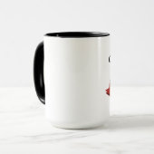 Skull - Black 15 oz Ringer Tasse (Vorderseite Links)