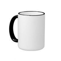 Skull - Black 15 oz Ringer Tasse