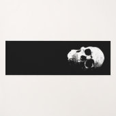 Skull Black and White Pop Art Fitness Template Yogamatte (Vorderseite (Horizontal))