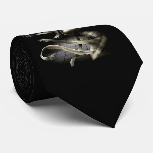 skull black krawatte (Gerollt)