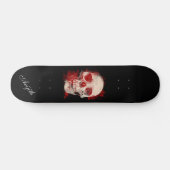 Skull Black Modern Custom Skateboard (Horizontal)