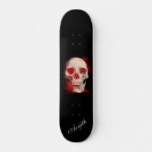 Skull Black Modern Custom Skateboard (Vorne)