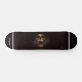 Skull Black Modern Custom Skateboard (Horizontal)