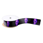 Skull Black Satinband (Spule)