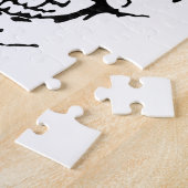 Skull - Black & White Metal Fantasy Art Puzzle (Seite)