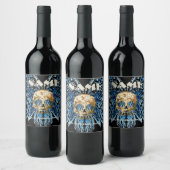 Skull Blue, Custom Winery Labels Weinetikett (Flaschen)