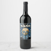 Skull Blue, Custom Winery Labels Weinetikett (Vorderseite)