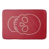 Skull - Blut rot und Knochen weiß Badematte (Vorderseite)