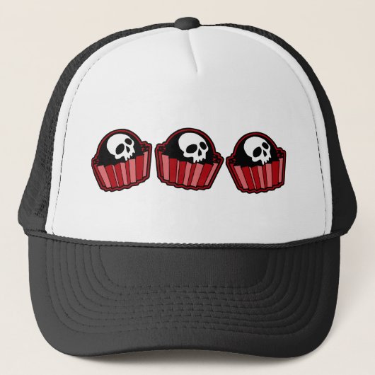 Skull Bonbon Truckerkappe (Vorderseite)