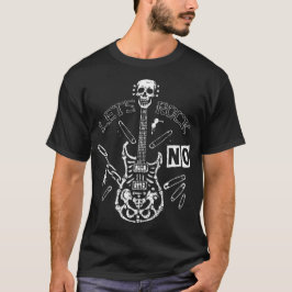 Skull Bone Gitarre Black T-Shirt