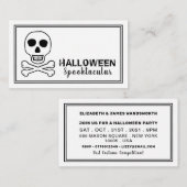 Skull & Bones, Halloween-Party Ticket Einladung (Vorne/Hinten)