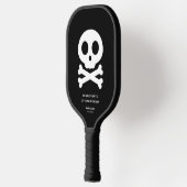 Skull Bones Pickleball Team Familie Halloween Pickleball Schläger (Links)