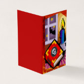 Skull Book Candle Bat Star Klassenzimmer Exchange  Visitenkarten (Vorderseite)