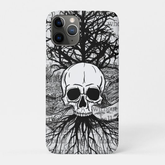 Skull & Books Case-Mate iPhone Hülle (Rückseite)