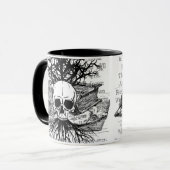Skull & Books Tasse (Vorderseite Links)