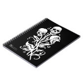 Skull Bouquet, Notebook, Schule, Zurück zur Schule Notizblock (Linke Seite)