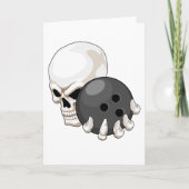 Skull Bowling Bowling ball Karte (Vorderseite)