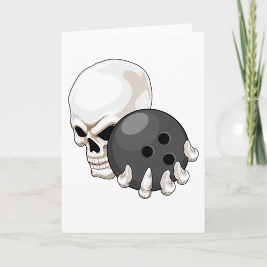 Skull Bowling Bowling Karte (Vorderseite)