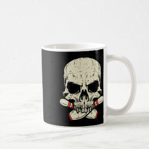 Skull Bowling Buttone Skeleton Head Bowler Men Boy Kaffeetasse