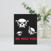 Skull Boys Postkarte (Stehend Vorderseite)